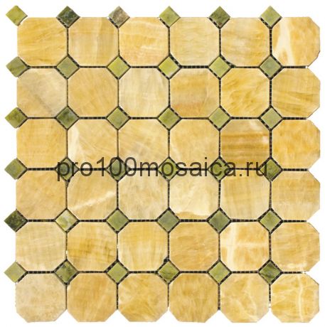 M073+M068-BP Мозаика Оникс+Мрамор 50*50+15*15 OCTAGON 305*305*10 мм (NATURAL)
