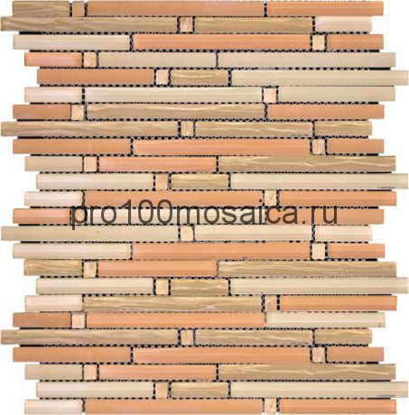 SML-003 (MIR-10-3)  Мозаика Стекло части разных размеров SPECTRUM 310*310*8 мм (NATURAL)