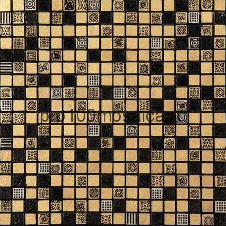 CPR-1503 (CPR-3; PHARAOH-STAR)  Мозаика Мрамор+Агломерат 15*15  PHARAOH 298*298*8 мм (NATURAL)