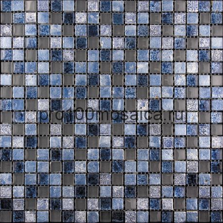 BDA-1524 Мозаика Стекло+Мрамор+Агломерат 15*15 INKA 298*298*8 мм (NATURAL)