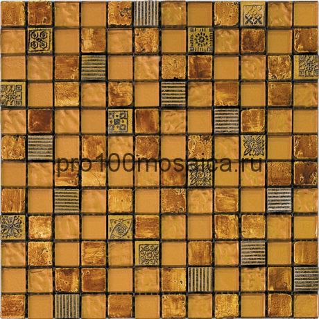 BDA-2319  Мозаика Стекло+Мрамор+Агломерат 23*23  INKA 298*298*8 мм (NATURAL)