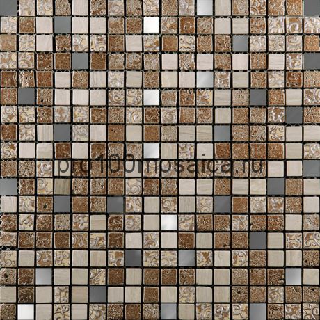 BDC-1501 Мозаика Стекло+Мрамор+Агломерат 15*15 INKA 298*298*8 мм (NATURAL)