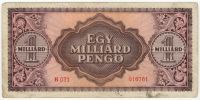 1 миллиард пенго 1946 г. Венгрия