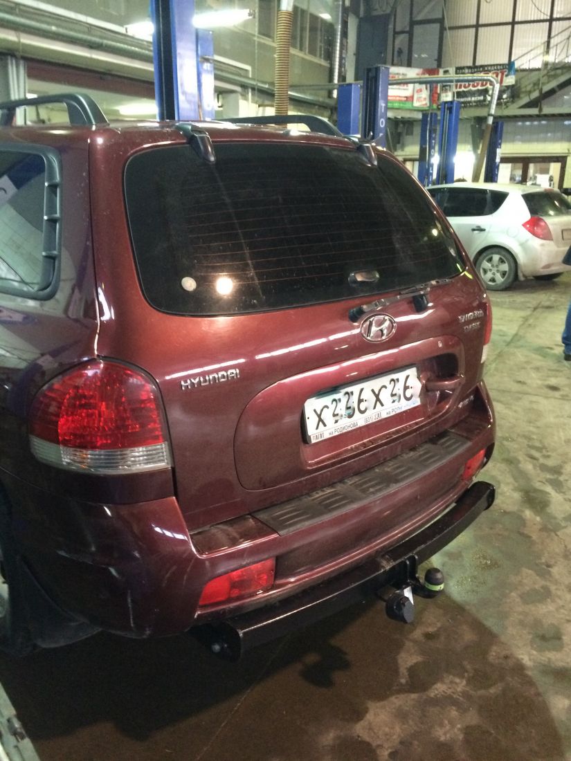 Фаркоп Лидер Плюс для HYUNDAI SANTA FE CLASSIC (SM) (ТАГАЗ) 2000-2006