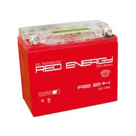 Аккумуляторная батарея АКБ RED ENERGY (РЭД ЭНЕРДЖИ) GEL 1214 YTX14-BS, YTX14H-BS, YTX16-BS, YB16B-A 14Ач п.п.