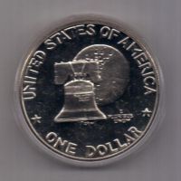 1 доллар 1976 г. UNC. США. серебро