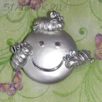 Брошь "Солнечные пчелки" под серебро