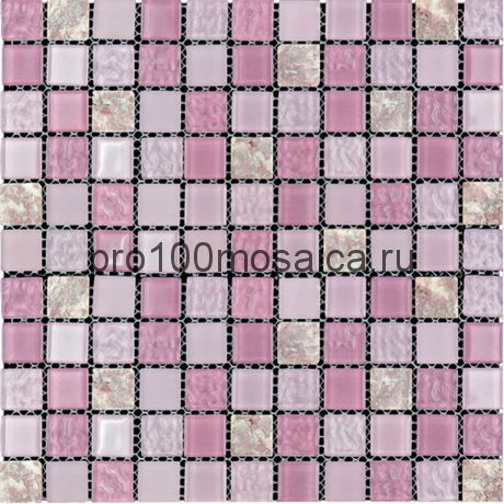 MSD-063 (M4CTB63) Мозаика Стекло+Мрамор 25,8*25,8 MADRAS (MSD) 300*300*4 мм (NATURAL)