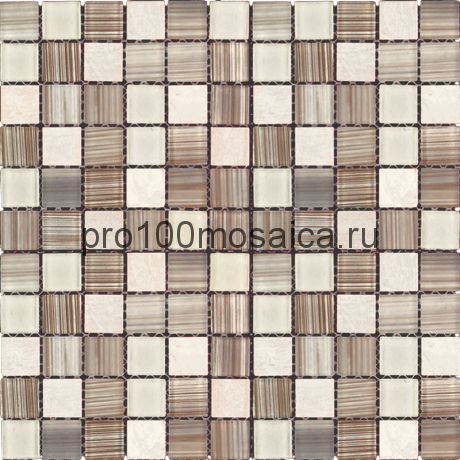 MSD-428 (MSDH-428) Мозаика Стекло+Мрамор 25,8*25,8 MADRAS (MSD) 300*300*4 мм (NATURAL)