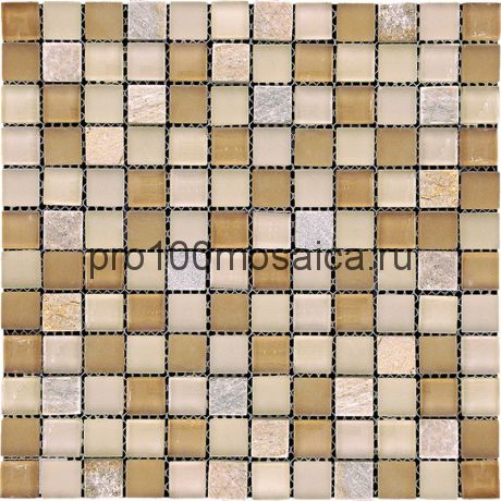 KBE-06 (FT-01-23) Мозаика Стекло+Кварц 23*23 KOBE (KBE) 298*298*8 мм (NATURAL)