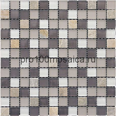 KBE-07 (FT-02-23) Мозаика Стекло+Кварц 23*23 KOBE (KBE) 298*298*8 мм (NATURAL)