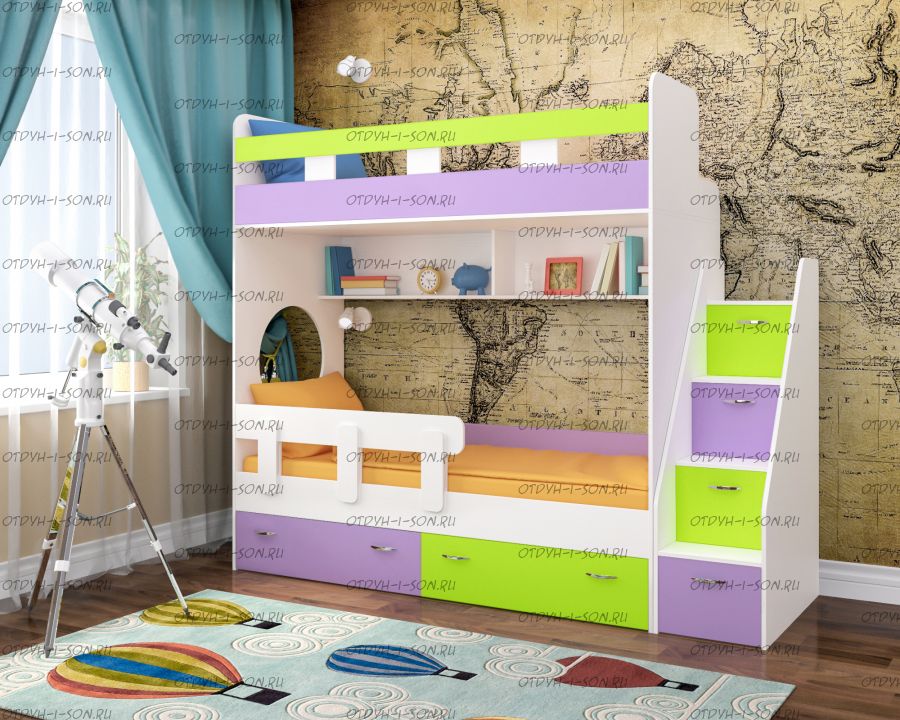 Кровать двухъярусная Юность-1