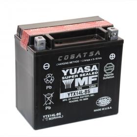 Мото аккумулятор АКБ YUASA (Юаса) YTX14L-BS 12Ач о.п.