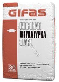 Штукатурка гипсовая Гифас Старт (Gifas Start), 30кг