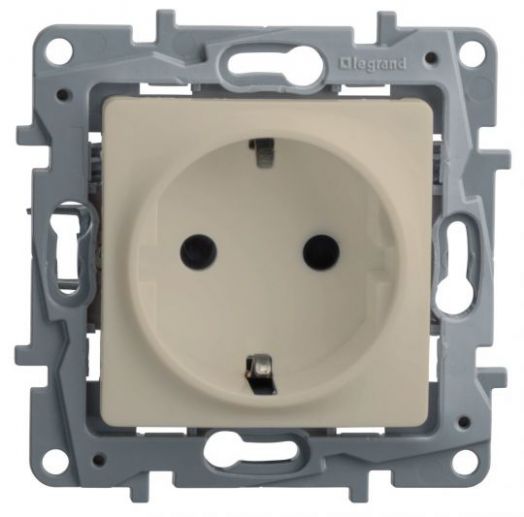 Розетка 2К+3 ETIKA сл.кость 672322