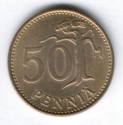 50 пенни 1981 г. Финляндия