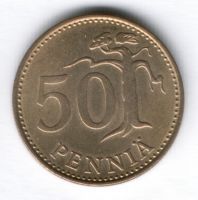 50 пенни 1981 г. Финляндия