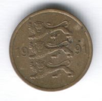 5 сентов 1991 г. Эстония