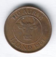 10 аурар 1981 г. Исландия