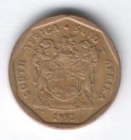 20 центов 1992 г. ЮАР