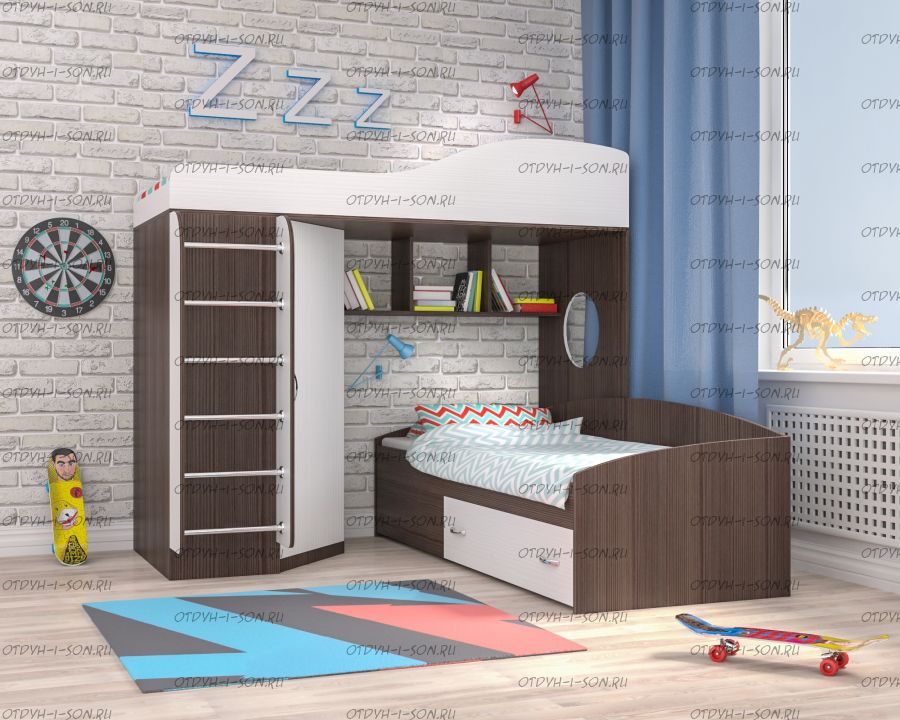 Кровать двухъярусная Кадет-2