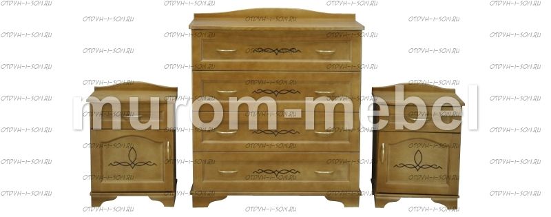 Комод, 2 тумбочки Соната