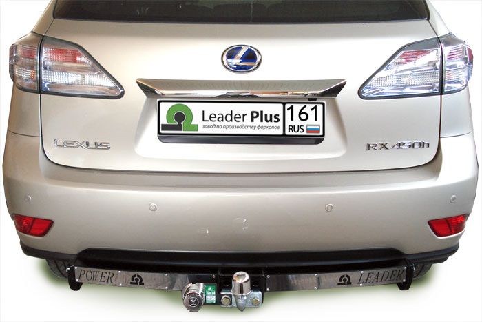 Фаркоп Лидер Плюс для LEXUS RX 270/350/450 (AL1) 2009-... (С НЕРЖ. ПЛАСТИНОЙ)