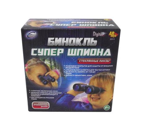 Бинокль со стеклянными линзами, 4х30