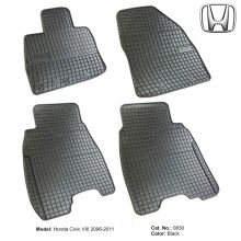 Коврики Honda Civic VIII от 2006 - 2011 3/5D в салон резиновые Frogum (Польша) - 4 шт.