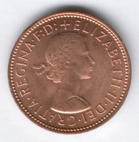 1/2 пенни 1967 г. Великобритания