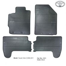 Коврики Toyota Yaris II от 2005 - 2011 в салон резиновые Frogum (Польша) - 4 шт.