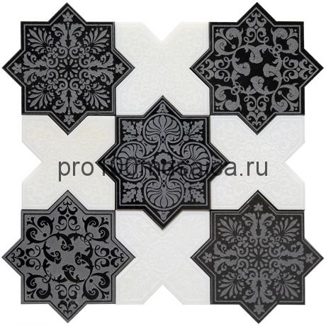 PNT (BLACK-WHITE) Мозаика  серия PANTHEON, размер, мм: 203*92*10 (Skalini)