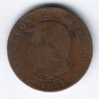 5 сантимов 1855 г. Франция