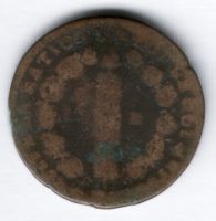 12 денье 1791-1793 г. MA, Франция