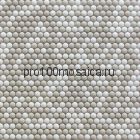 Pixel cream Мозаика D12 мм  LUX, 325*318*6 мм, (Bonaparte)