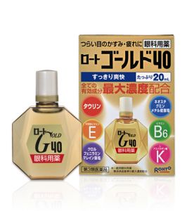 Глазные капли Rohto 40 Gold (возрастные)