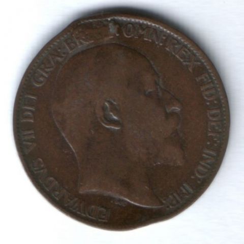 1/2 пенни 1902 г. Великобритания