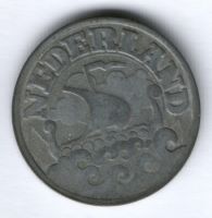 25 центов 1941 г. Нидерланды