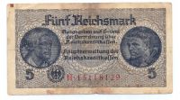 5 рейхсмарок 1939-1945 г. Германия для оккупированных территорий