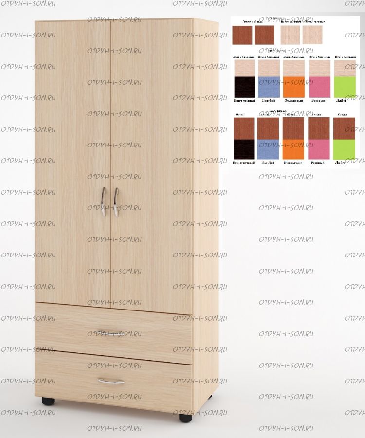 Шкаф двухдверный Легенда Л-01 (80х46,2х185,2)