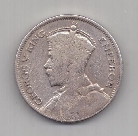 1/2 кроны 1935 г. редкий год. Родезия. Великобритания