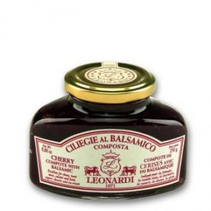 Варенье-компоста из Вишни с бальзамическим уксусом Leonardi Ciliegie al Balsamico Composta - 250 г (Италия)