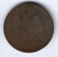 5 сантимов 1854 г. А Франция