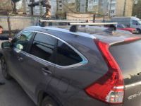 Багажник на крышу Honda CR-V 4 (с 2012 г.), Lux, аэродинамические дуги (53 мм) на интегрированные рейлинги