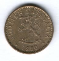 20 пенни 1980 г. Финляндия