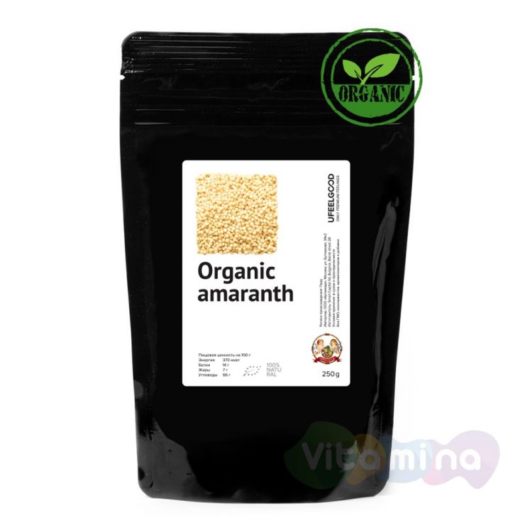Organic Амарант семена (Amaranth seeds), 150 г