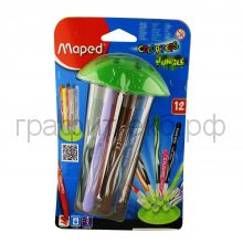 Фломастеры 12цв.Maped Jungle INNOVATION 845445