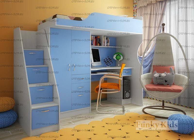 Кровать-чердак Фанки Кидз-4/3 СВ