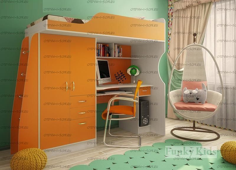 Кровать-чердак Фанки Кидз-4 СВ