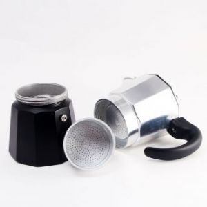 Гейзерная кофеварка Lagostina Samba на 6 чашек для кофе эспрессо и мокко (Италия)